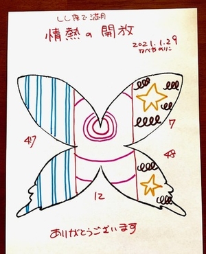 2021年1月29日は、しし座で満月
【情熱の開放】などのおすすめタイトルで描いてみませんか